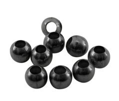 Mosazný korálek, gunmetal, 4 mm
