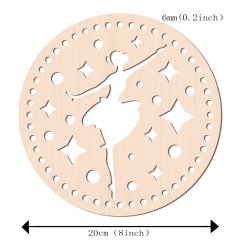Fa alap horgolt kosárhoz, balerina, 200x6 mm