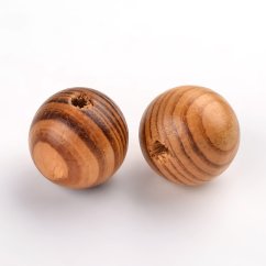 Fa gyöngy 8x7mm natúr színű