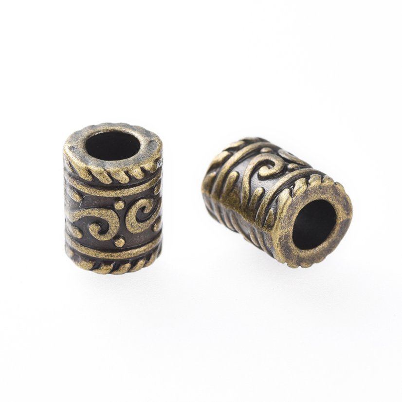 Kovový oddeľovač "tunel" bronzový 9x7x4mm