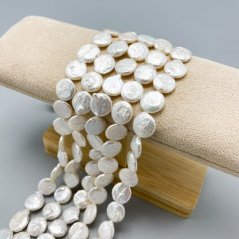Prírodné riečne perly, nepravidelný kruh, trieda AA, 11-12 mm