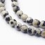 Natürlicher dalmatinischer Jaspis - Perlen, mehrfarbig, 4 mm