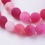Naturachat - Perlen, Eis, rosa, 10 mm