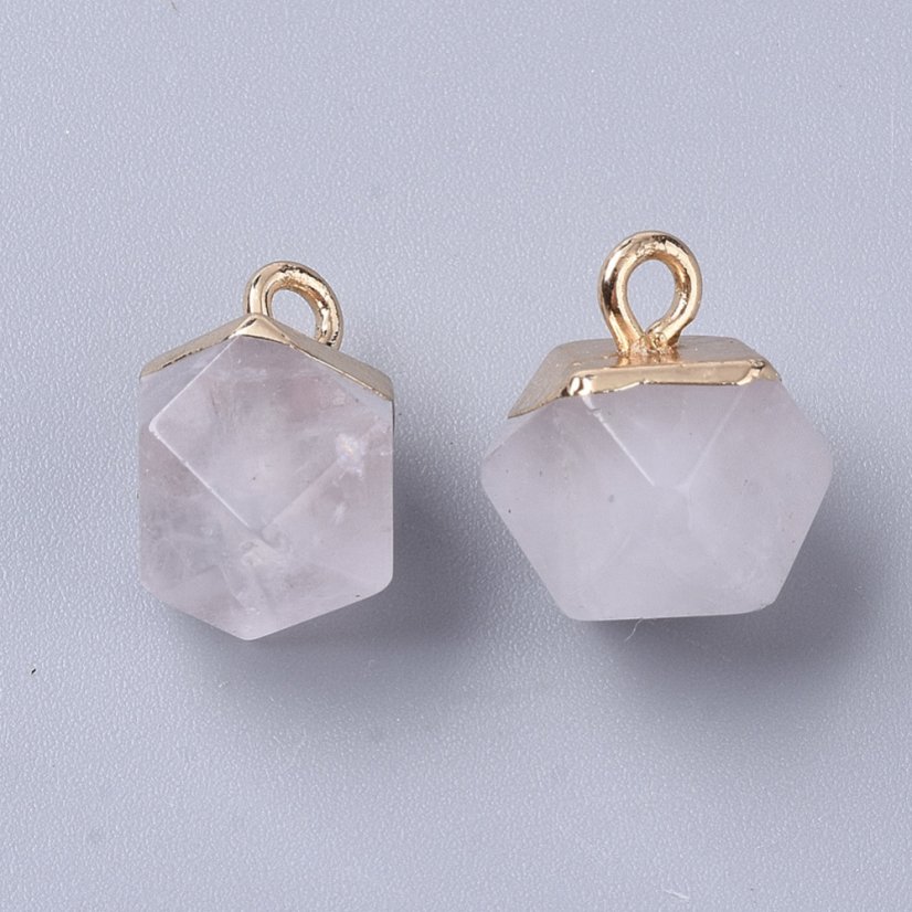 Přívěšek z přírodního křišťálu, 12x10x10mm