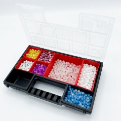 Aufbewahrungsbox aus Plastik mit 8 Fächern, 287x186x50 mm