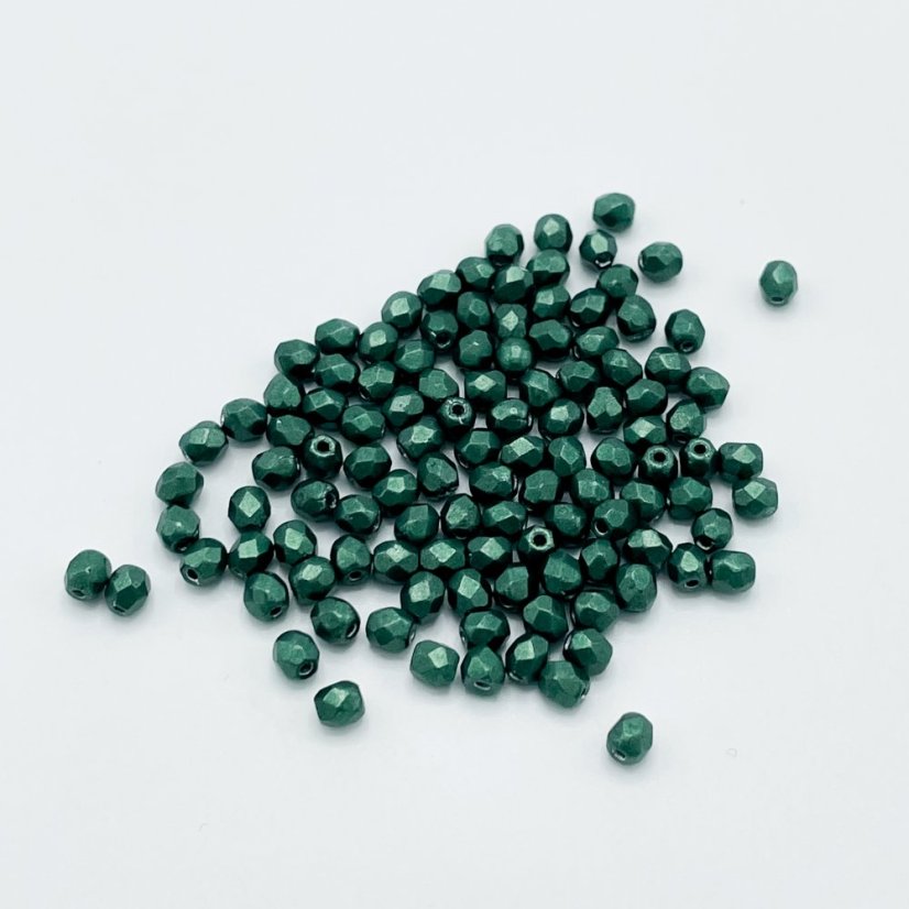 Csiszolt petárdák metallic martini olive, 3 mm