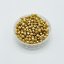 Geschliffene feuerpolierte Perlen golden, 3 mm