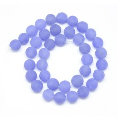 Prírodný nefrit - korálky matné fialové 8 mm