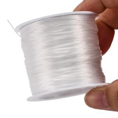 Elasztikus lycra - ø 0,8mm, 60 m, fehér, 1 db