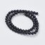 Natürlicher Onyx - Perlen, schwarz, 6 mm