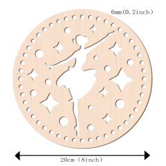 Fa alap horgolt kosárhoz, balerina, 200x6 mm