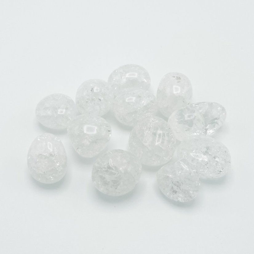 Tromlovaný praskaný krištáľ, 2-3 cm