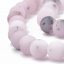 Természetes jáspis - gyöngyök, cseresznyevirág, matt, rózsaszín, 10 mm
