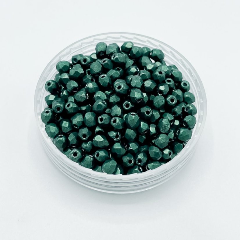 Csiszolt petárdák metallic martini olive, 3 mm