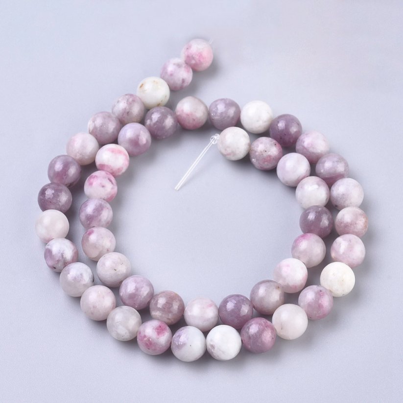 Natürlicher chinesischer Turmalin - Perlen, mehrfarbig, 8 mm