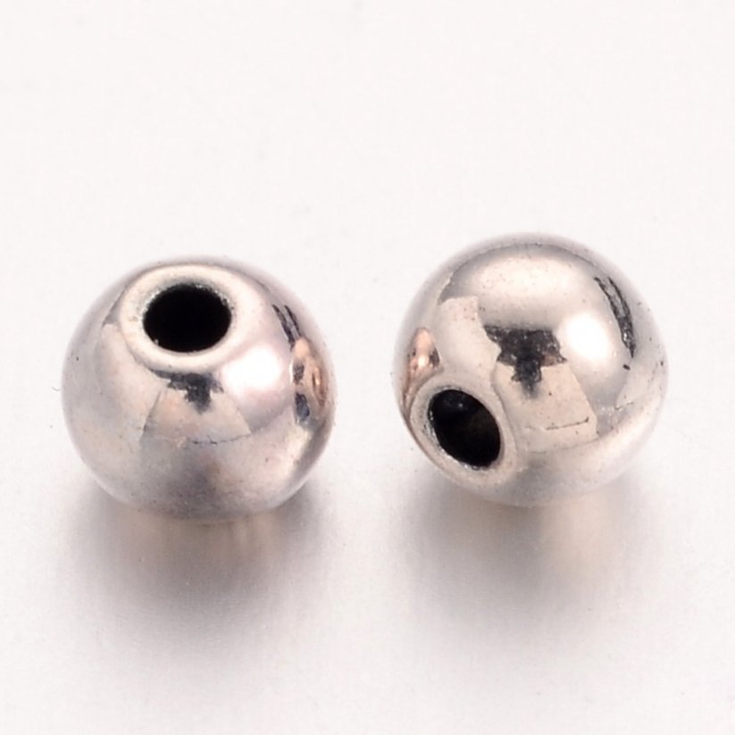 Abstandhalter aus Metall, rund, silbern, 4x4x1 mm