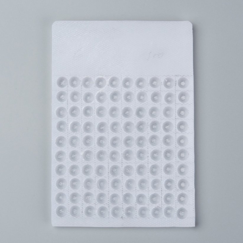Zählplatte für 6 mm Perlen, weiß, 10x10