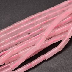 Természetes rózsakvarc - görgők, 13~14x4~5mm