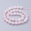 Natürlicher Rosenquarz - Perlen, geschliffen, rosa, 10 mm