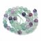 Natürlicher Fluorit - Perlen, mehrfarbig, 6 mm