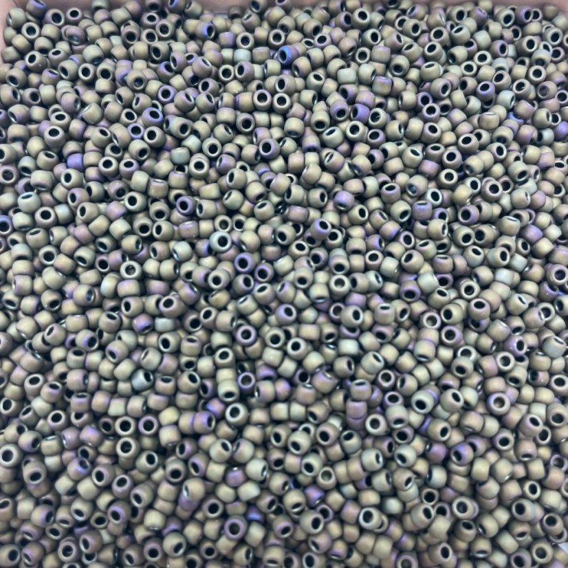 TOHO Round, 8/0, 614, Matte-Color Iris - Brown, rokajlové korálky
