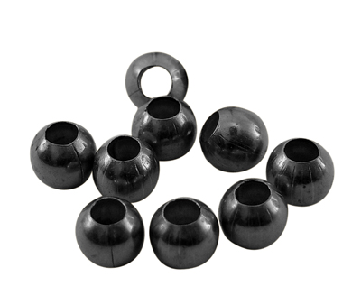 Mosadzná korálka, gunmetal, 4 mm