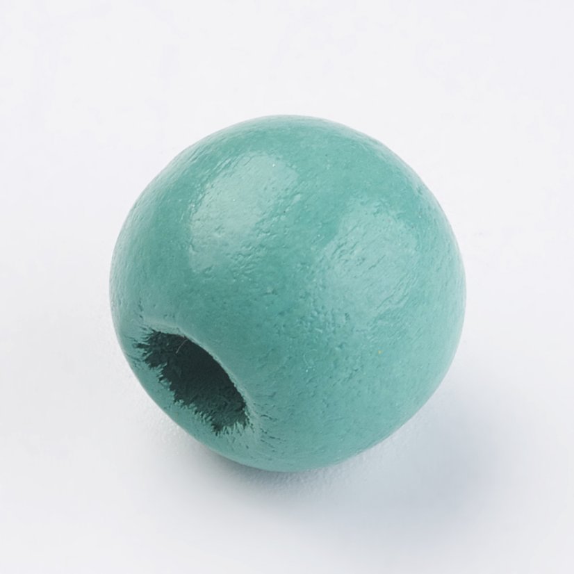 Fa gyöngyök 14x13 mm, zöld