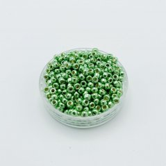 TOHO Round, 8/0, PF587, Permafinish - Galvanized Green Apple, Rocailles Perlen