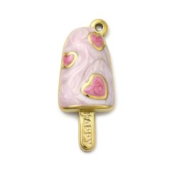 Prívesok z ocele 304 (IP) „Nanuk“ 27,5 × 11,5 × 3,8 mm
