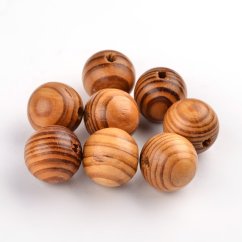 Fa gyöngy 8x7mm natúr színű