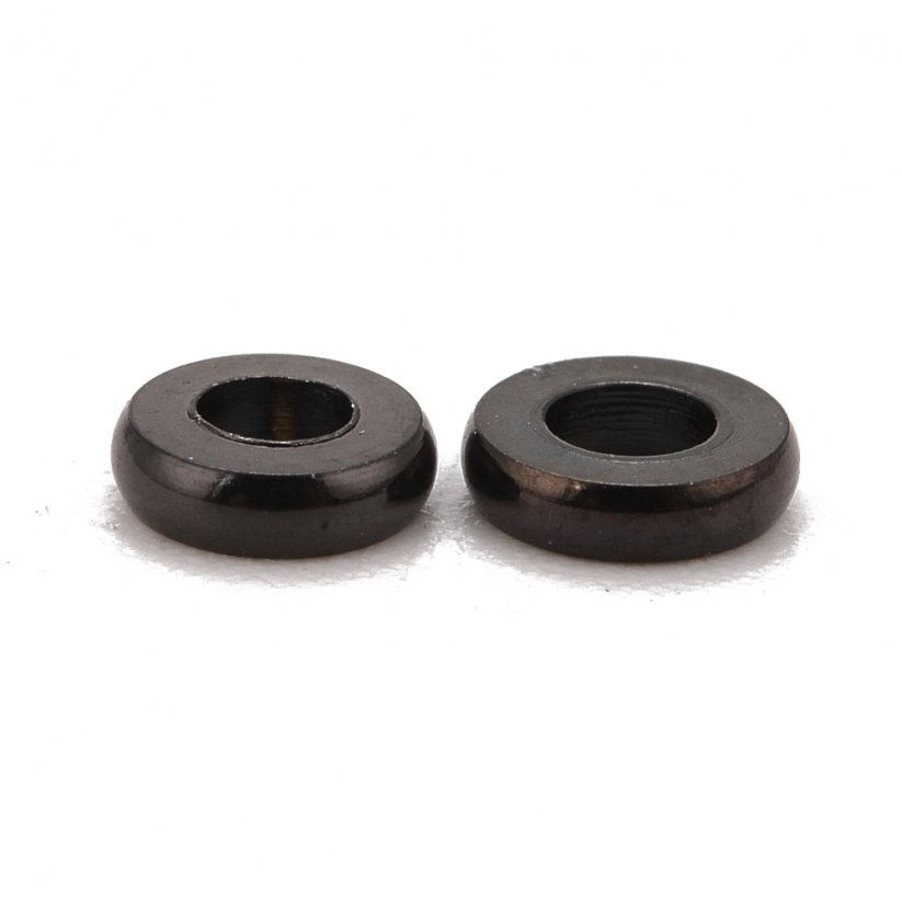 Ocelový oddělovač, donutek, černý, 4x1 mm