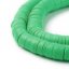 Heishi polymerový korálek - zelený, 6x1 mm