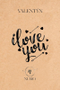 "I love you" kártya
