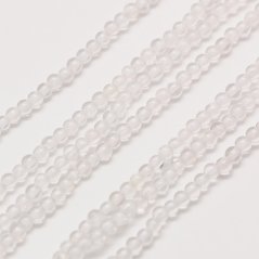Természetes kristály - gyöngyök, 2 mm