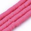 Heishi polymérový korálok - cerise, 6x0,5-1 mm