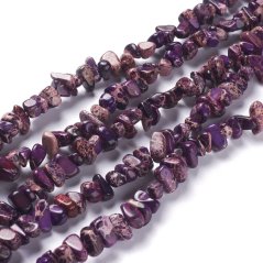 Természetes regalit - rögök, lila, 6~10x5~8x4~6mm