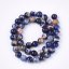 Natürlicher Sodalith - Perlen, blau, 6 mm