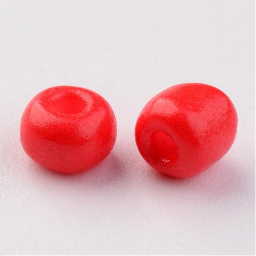 6/0 Rocailles Perlen Red - 50 g