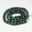 Természetes tigrisszem - gyöngyök, fekete-zöld, 6 mm
