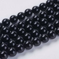 Prírodný onyx - korálky čierne 6 mm