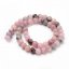 Natürlicher Jaspis - Perlen, Kirschblüte, rosa, 6 mm