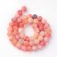 Naturachat - Perlen, Eis, orange, 6 mm