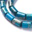Natürlicher Regalit - Zylinder, blau, 6x9 mm