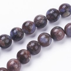 Přírodní opál - korálky, africký, modrý, 8 mm