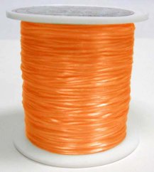 Elastická lycra - ø 0.8mm, 60 m, oranžová, 1 ks
