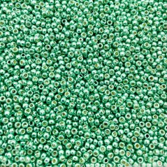 TOHO Round, 8/0, PF588, PermaFinish - Galvanized Spring Green, maggyöngyök