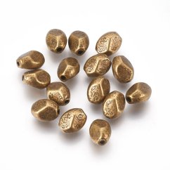 Fém elválasztó ovális, bronz, 7,5x6,5 mm