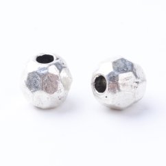 Ezüst fém elválasztó 5x5 mm, menet 1,5 mm