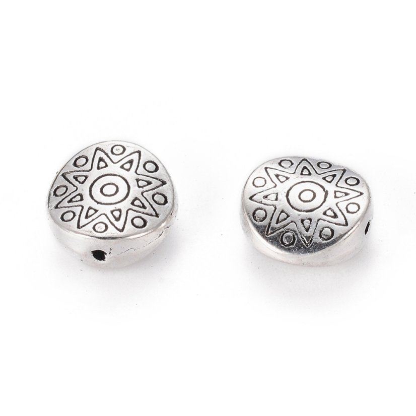 Kovový oddeľovač "slnko" strieborné, 10x4mm