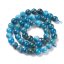 Natürlicher Apatit, Perlen, blau, 6 mm